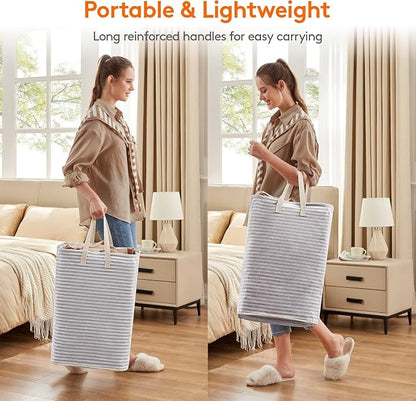 Lifewit 2 Pack Laundry Basket 80L Each, Collapsible Clothes Hamper - Image 3