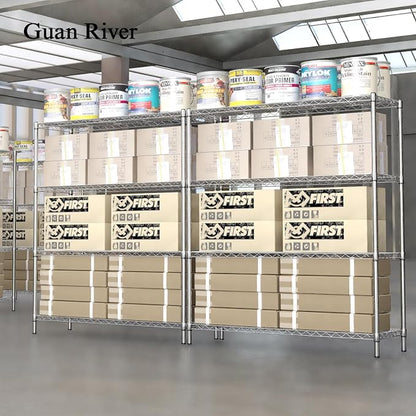 Guan River 4-Shelf Heavy Duty Wire Shelving, Metal Shelf, Sturdy and Durable - Image 7