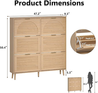 BORNOON Shoe Cabinet for Entryway - Image 2