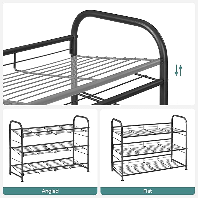 SONGMICS Shoe Rack, 3 Tier Shoe Organizer - Image 6