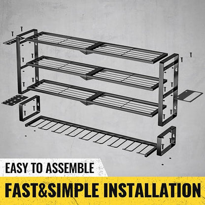 Large Power Tool Organizer Wall Mount, Heavy Duty Metal Tool Storage Rack Loads - Image 8