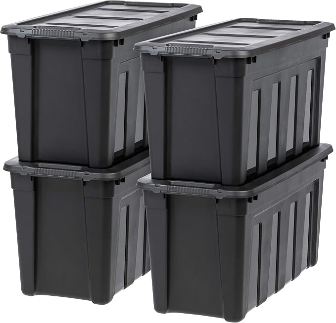 IRIS USA 31 Gallon Heavy Duty Storage Totes by IRISUSA