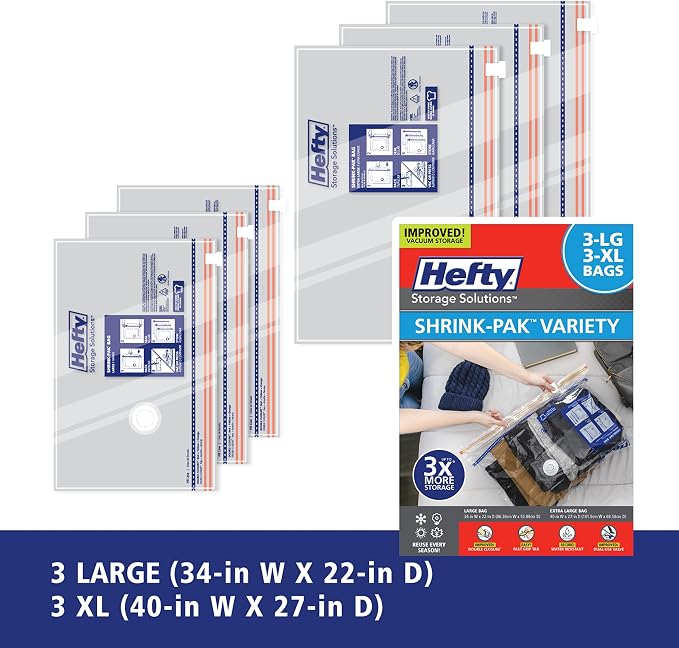 Hefty Shrink-Pak Vacuum Storage Bags - Image 7