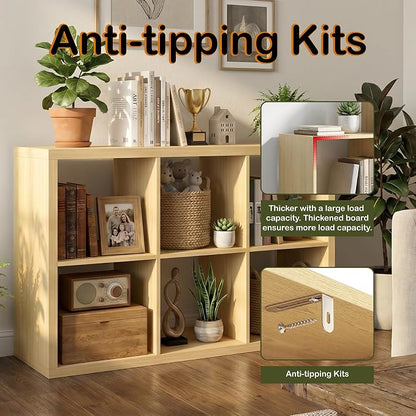 WannabeMyself【2026 Wooden Thick Frame】 6 Cube Storage Organizer - Image 5