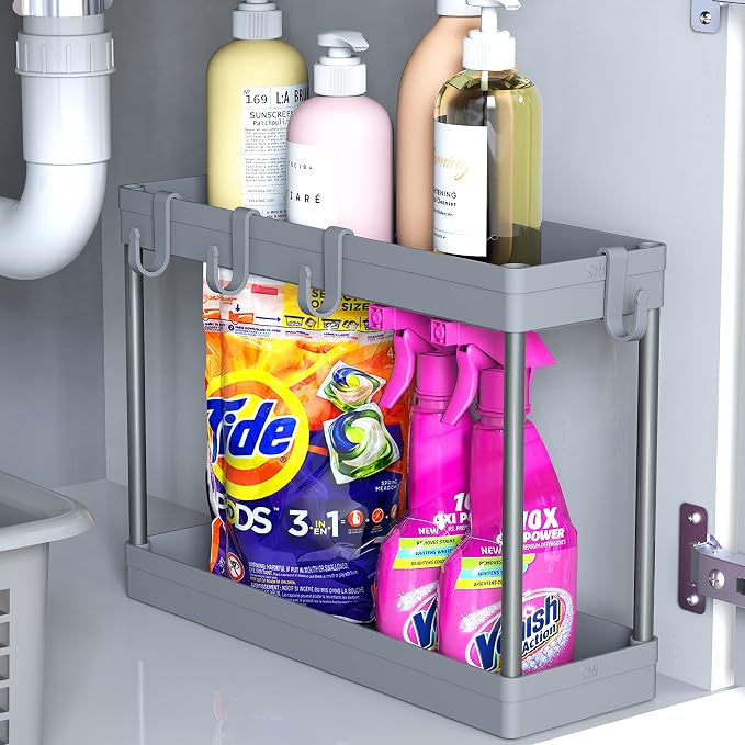 Simple Houseware 2-Tier Under Sink Organizer Storage Tray by SimpleHouseware
