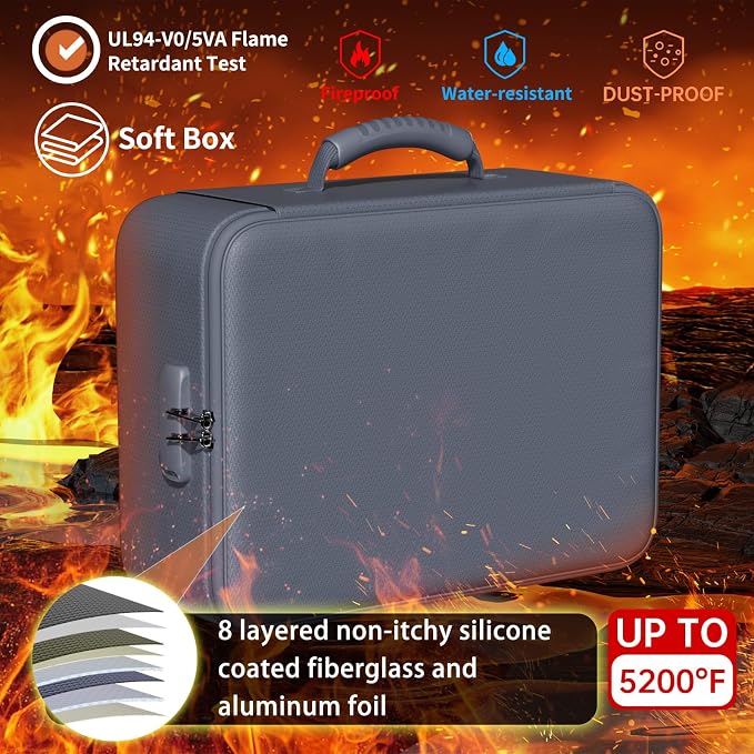DocSafe 5200°F Fireproof Document Organizer Box - Image 2