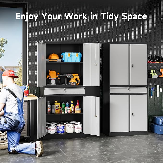 Metal Garage Storage Cabinet - Image 4