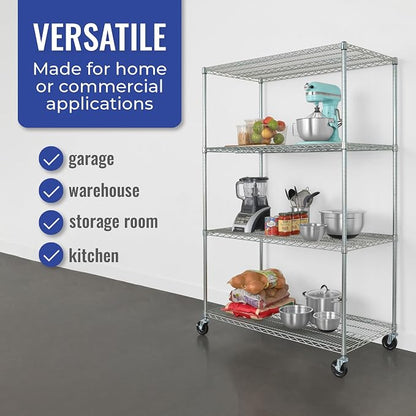 SafeRacks - NSF Certified Storage Shelves, Heavy Duty Steel Wire Unit - Image 3