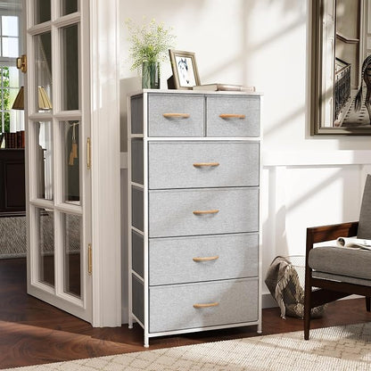 Fabric Dresser for Bedroom, Tall Skinny Dresser - Image 2