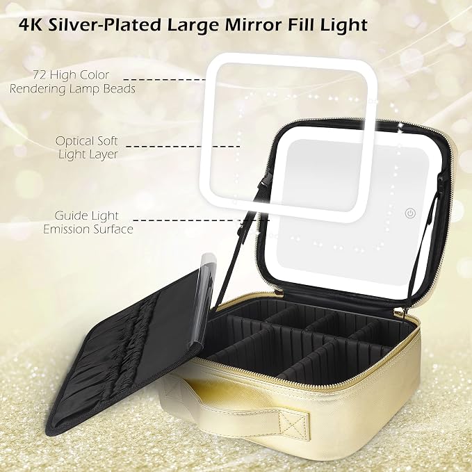MOMIRA Travel Makeup Bag Cosmetic Bag Makeup Organizer Bag - Image 3