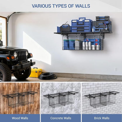 1x4ft Heavy Duty Garage Wall Shelving - Image 8