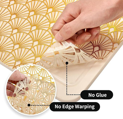 3D Drawer and Shelf Liner for Kitchen Cabinet: 12 in X 20 Ft 3D Waterproof - Image 4