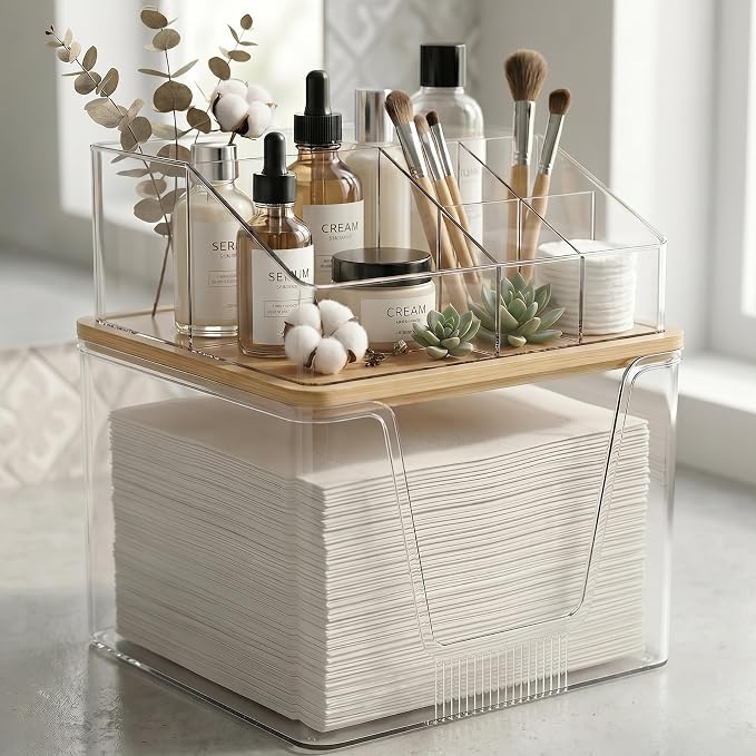 Disposable Facial Towels Holder by Aurblozen