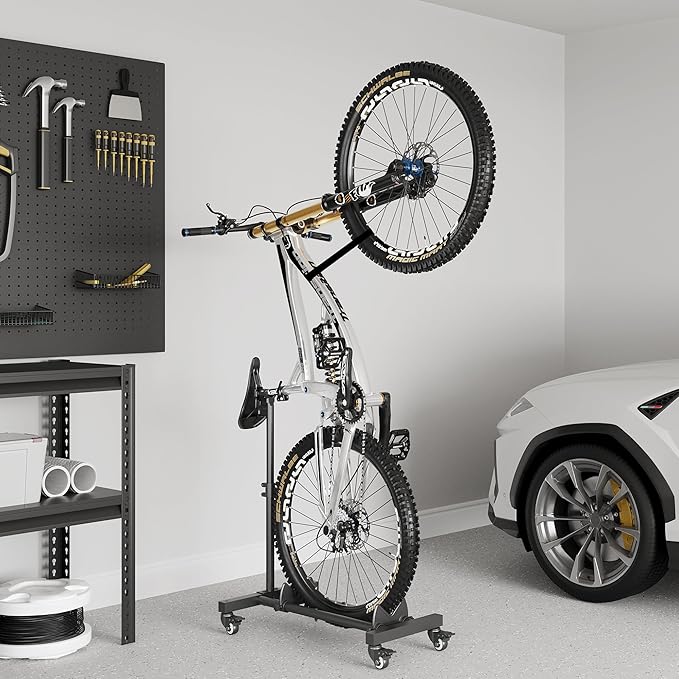 Sttoraboks Vertical Bike Stand, Freestanding Bike Rack Garage Storage Upright - Image 2