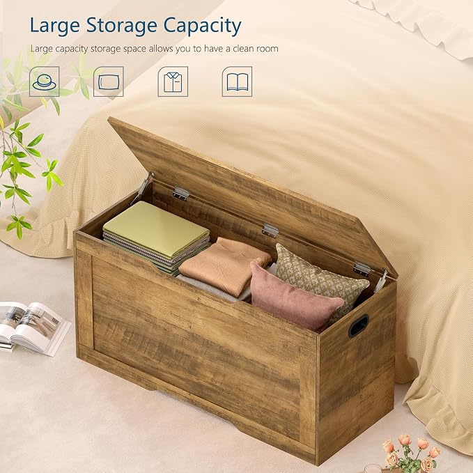 usikey 39.4” Storage Bench, Toy Box - Image 4