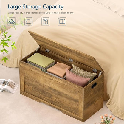 usikey 39.4” Storage Bench, Toy Box - Image 4