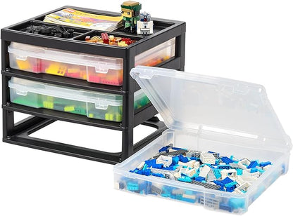IRIS USA Fits 12" x 12" Paper, 3-Tier Desk Top Storage Unit by IRISUSA