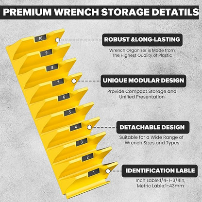 40PCS Modular Wrench Organizer Wrench Holder - Image 5