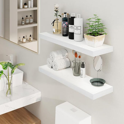 Fun Memories White Floating Shelves 36 Inch Long, 8 Inch Deep Floating Shelf - Image 2