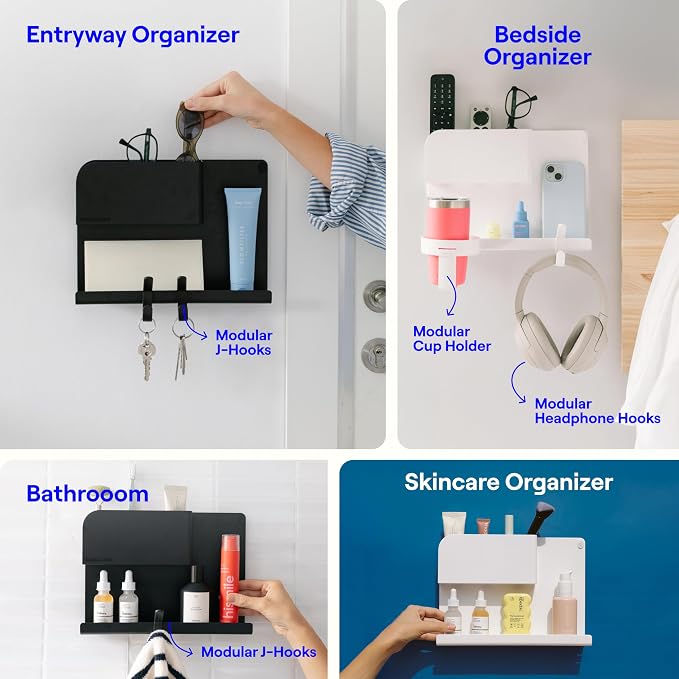 WallShelfie Bedside Wall Organizer & Bedside Shelf, Room Decor, Dorm Room - Image 5