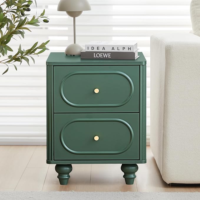 2 Drawer Fluted Mini Small Dresser - Image 2