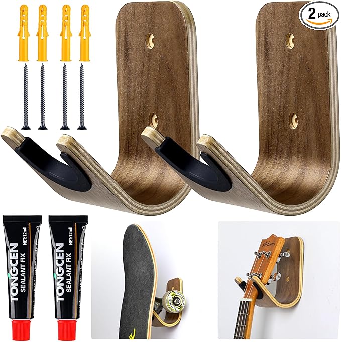 Guitar Wall Mount Holder Guitar Hanger by Yookeer