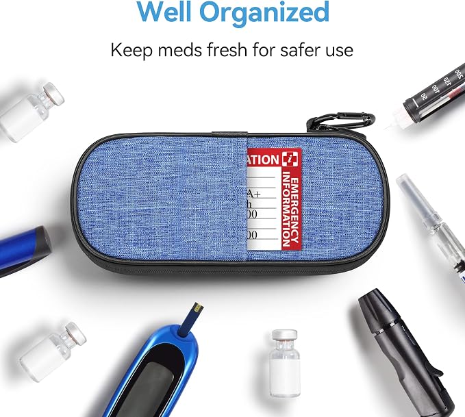 Insulin Cooler Travel Case Diabetic Medication Insulated Cool Organizer - Image 3
