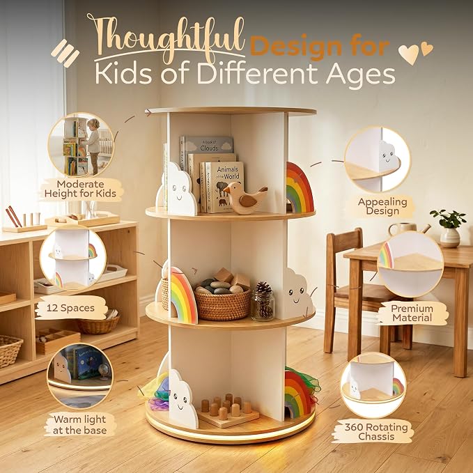 pimlyo® Rotating Bookshelf Kids - Image 4