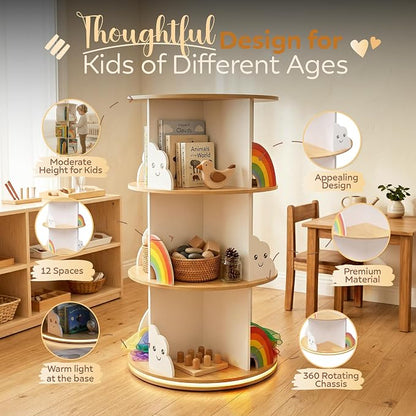 pimlyo® Rotating Bookshelf Kids - Image 4
