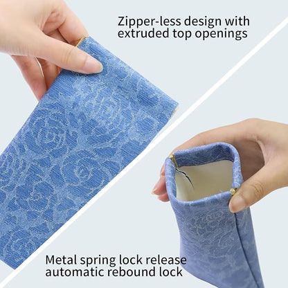 Double Eyeglass Case Soft Dual Glasses Case - Image 3