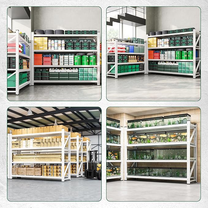 Letaya 6000LBS Storage Shelves Heavy Duty, 4 Tier Adjustable Utility Rack Shelf - Image 6