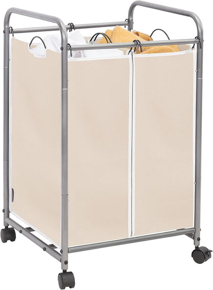 STORAGE MANIAC Laundry Sorter 2 Section, 90 L Gal Laundry Hamper by STORAGEMANIAC