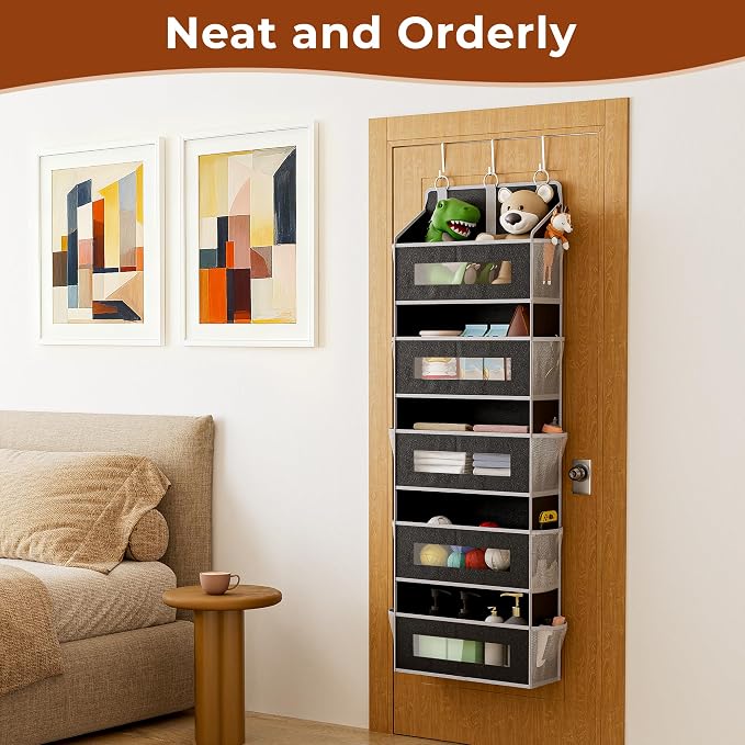 2 Pcak 5 Tier Over The Door Organizer - Image 5