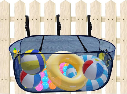 Pop-Up Pool Float Storage Bag, 47x23.6x23.6inch Hanging Mesh Organizer by Unknown