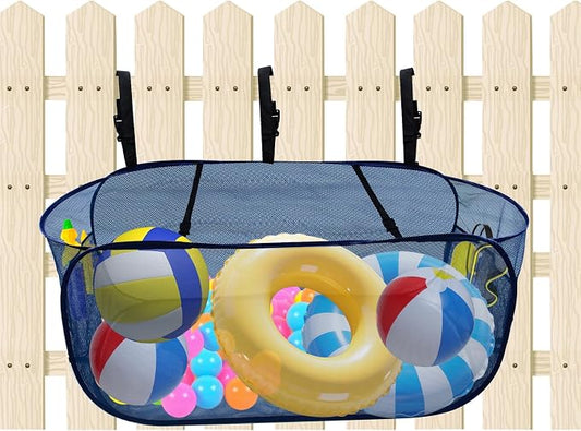 Pop-Up Pool Float Storage Bag, 47x23.6x23.6inch Hanging Mesh Organizer by Unknown