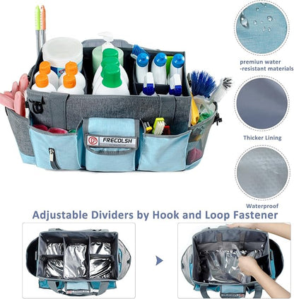 Large Cleaning Caddy for Cleaning Suppliers Organizer, Wearable Cleaing Bag - Image 2