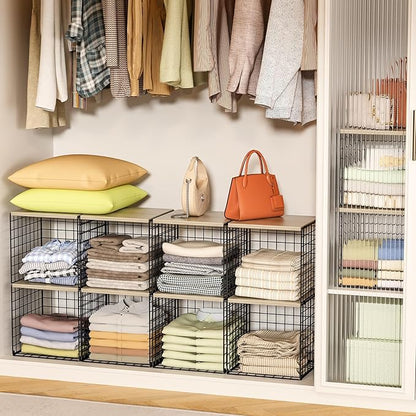 Hencawima 4-Tier Stackable Closet Organizers and Storage, Dual-Layer Reinforced - Image 6