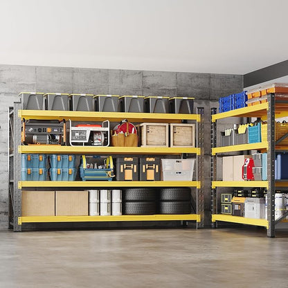 BYNSOE 71" W Storage Shelves 5000lbs Garage Metal Shelving Heavy Duty Garage - Image 6