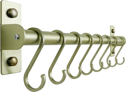 Dseap Kitchen Utensil Holder Hanger, Pot and Pan Rack Wall Mounted, Kitchen Rail by Dseap