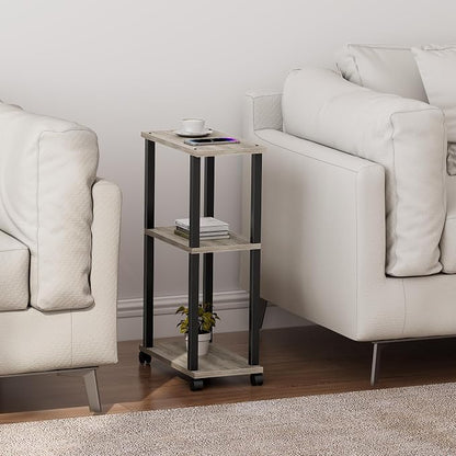 TUTOTAK Small Side Table, Narrow End Table, Bedside Table, Couch Side Table - Image 7