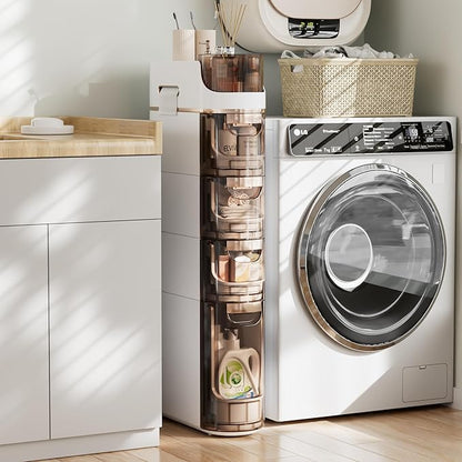 VECELO 4-Tier Slim Bathroom Storage Cabinet - Image 7