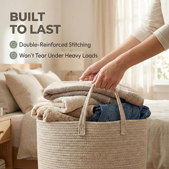 JMvicyroam 115L Extra Large Blanket Basket - Image 6
