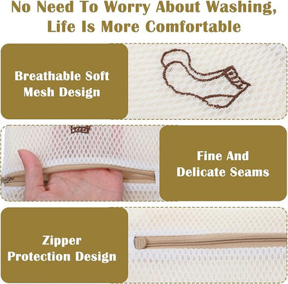 4 Pcs 7.87×7.09 Inch Small Mesh Laundry Bags - Image 4