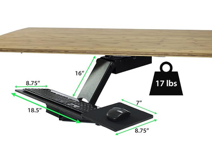 Uncaged Ergonomics KT2-b Under-Desk Adjustable Height & Angle Sit to Stand Up - Image 4