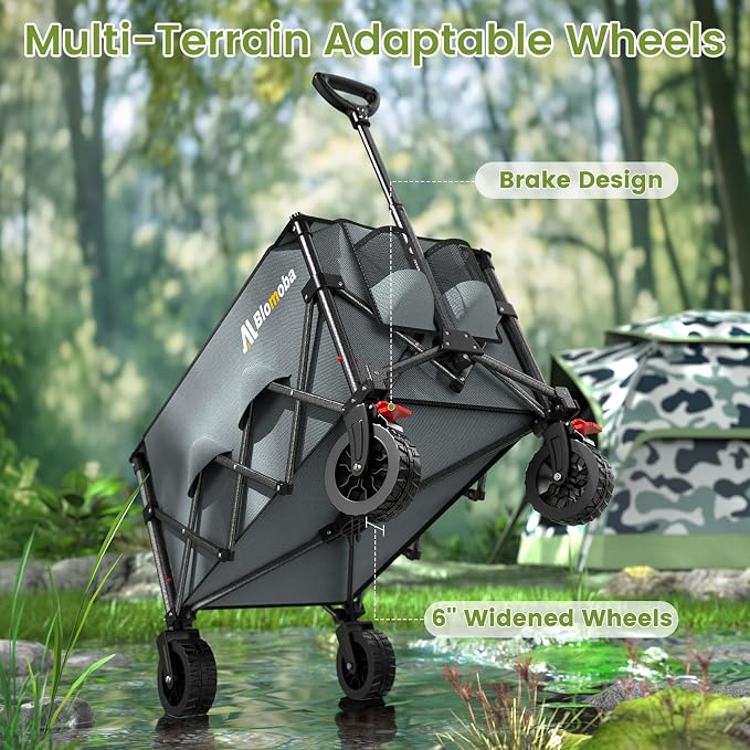 Blomoba Collapsible Wagon Cart, 150L Foldable Wagon - Image 6