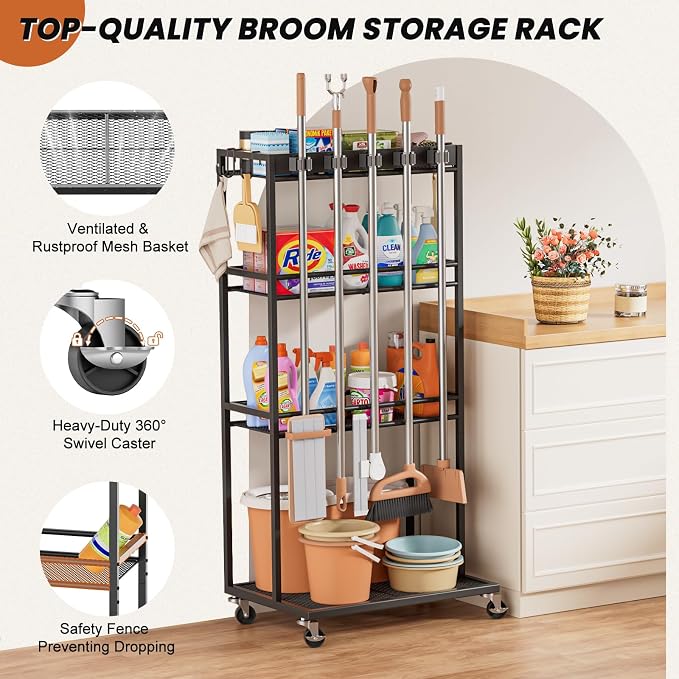 Olakee Taller Broom Holder - Image 5