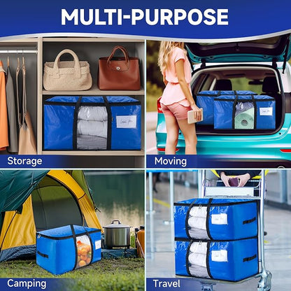 CONGREGATE 8-Pack Heavy Duty Moving Bags, 28.7"x13.7"x15" | Zippers and Handles - Image 10