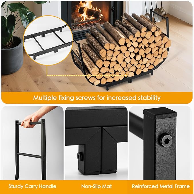 facka 40 Inch Firewood Rack Outdoor - Image 3
