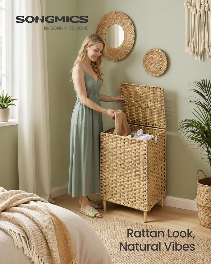 SONGMICS 2-Section Laundry Hamper - Image 2