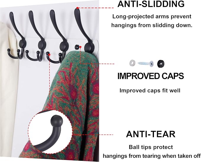 Dseap Wall Mounted Coat Rack - Image 5